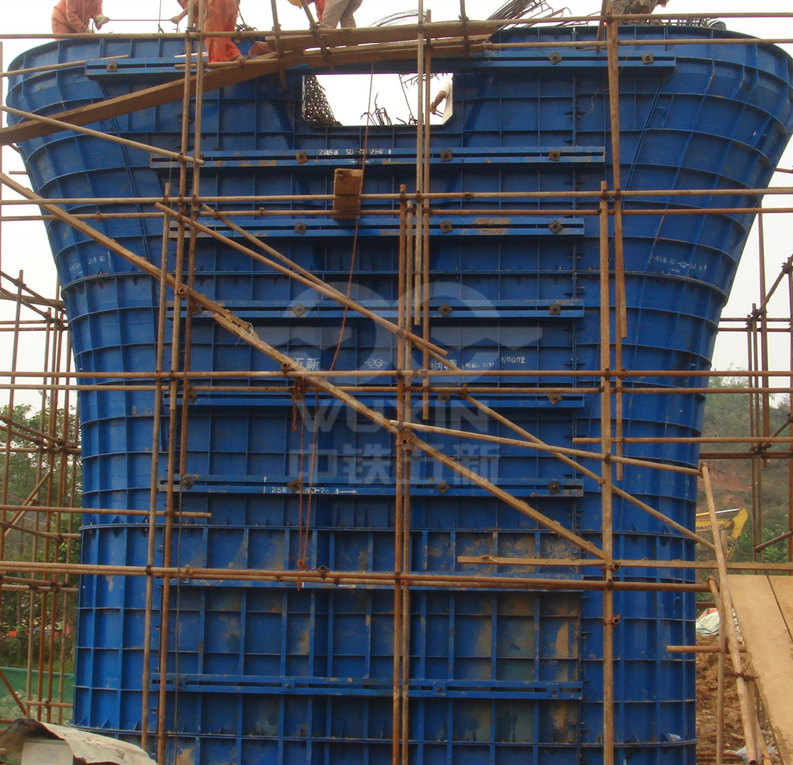 Cục số 5 Đường sắt Trung Quốc, ván khuôn trụ đổ tại chỗ đường sắt thành phố Thành Miên Lạc